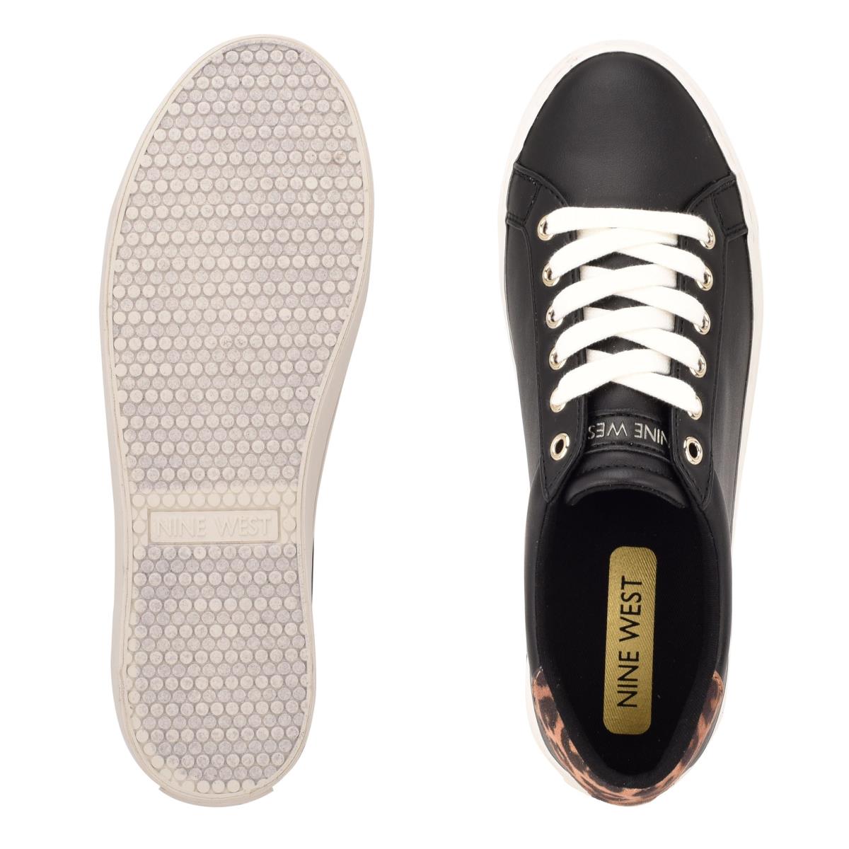 Casual Sneakers Nine West Best Mujer Negras Leopardo | 9704PFMRL