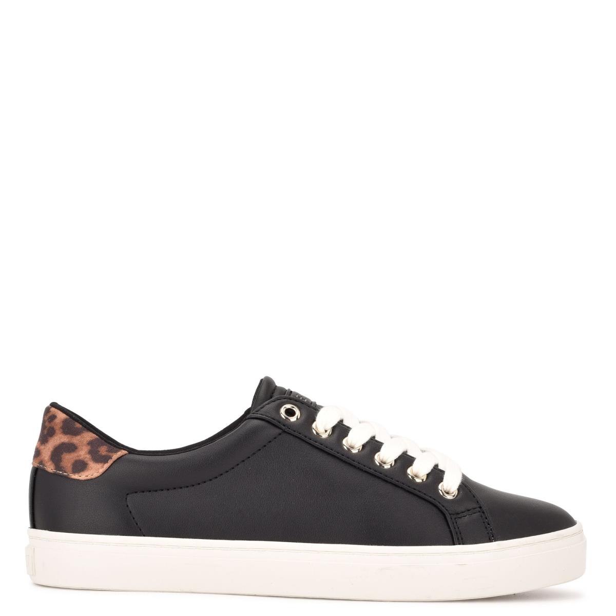 Casual Sneakers Nine West Best Mujer Negras Leopardo | 9704PFMRL