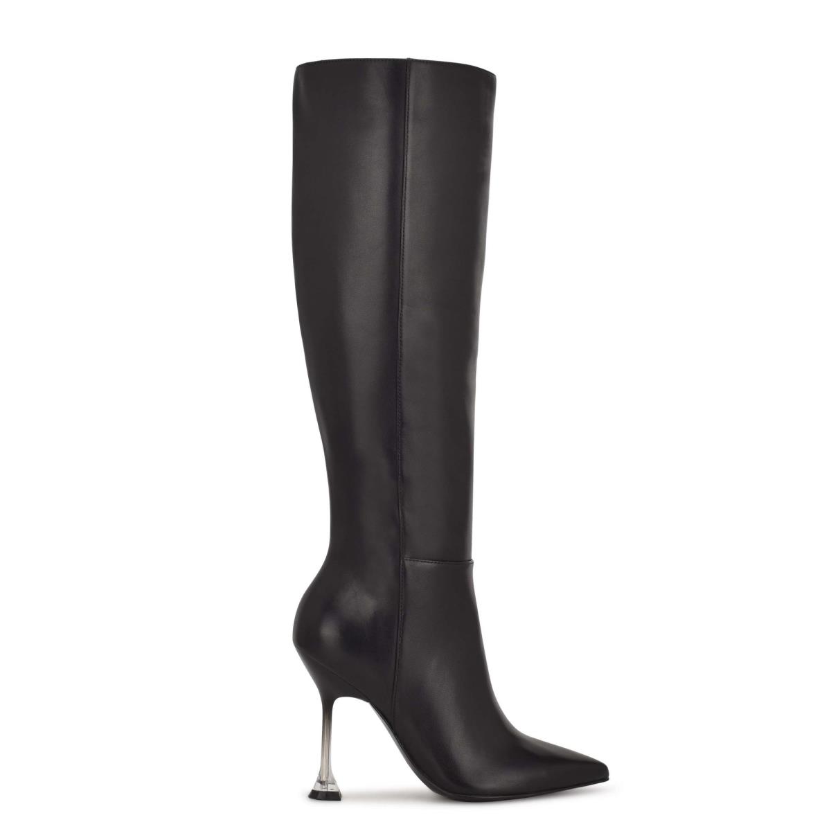 Dress Boots Nine West Talya Mujer Negras | 0491XPNTR