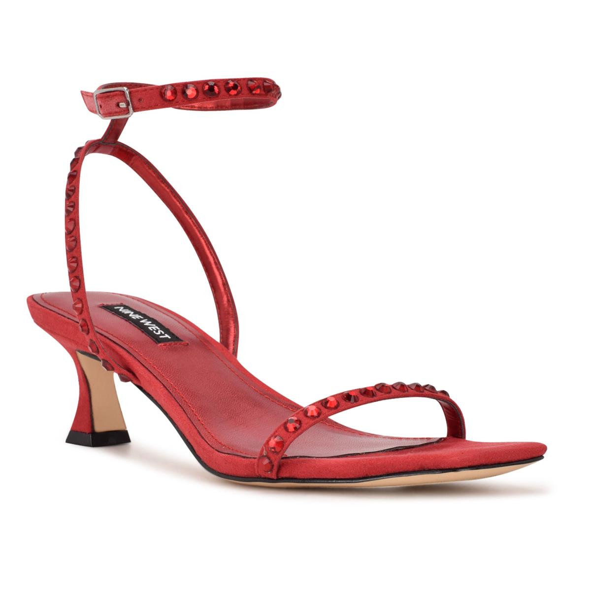 Dress Sandals Nine West Giena Ankle Strap Mujer Rojas | 9026BSXAE