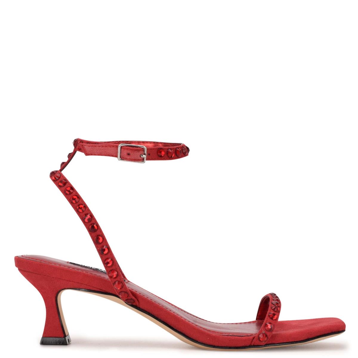 Dress Sandals Nine West Giena Ankle Strap Mujer Rojas | 9026BSXAE