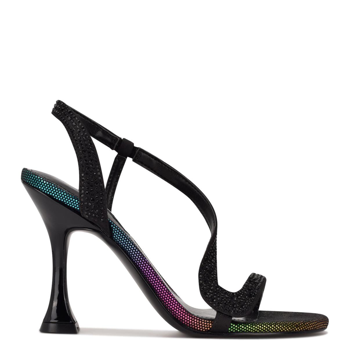 Dress Sandals Nine West Immal Mujer Negras | 9724UDFCI