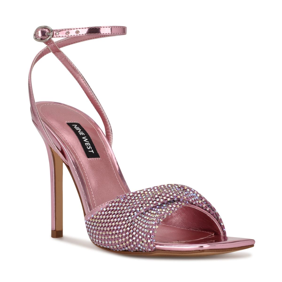 Dress Sandals Nine West Twinkle Heeled Mujer Rosas Claro | 1467RBKLC