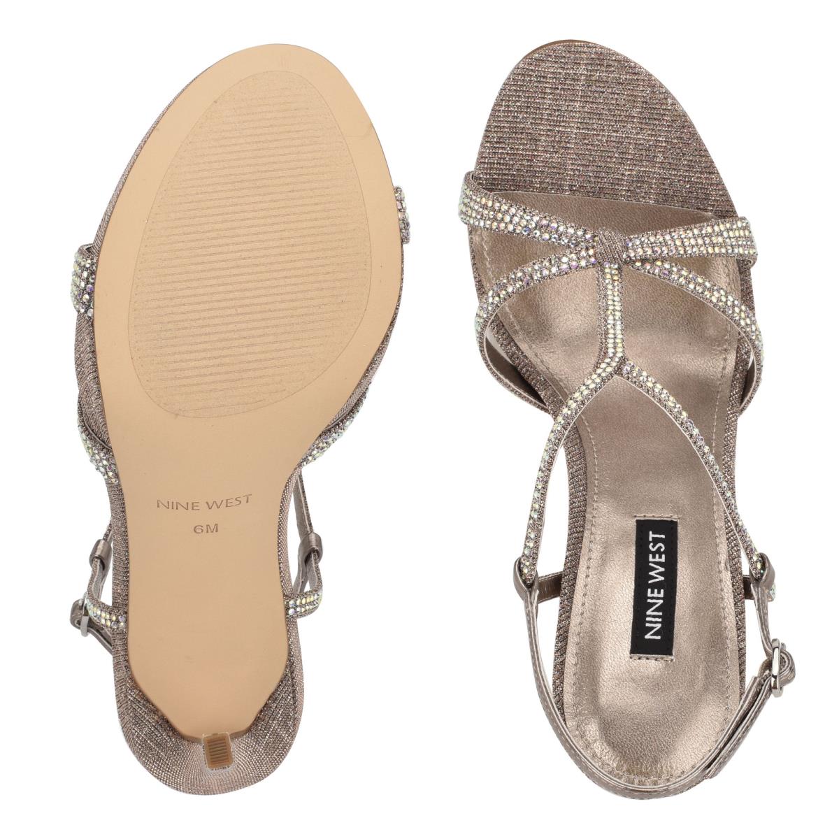 Dress Sandals Nine West Ulliy Heeled Mujer Marrones | 8904MYRHT