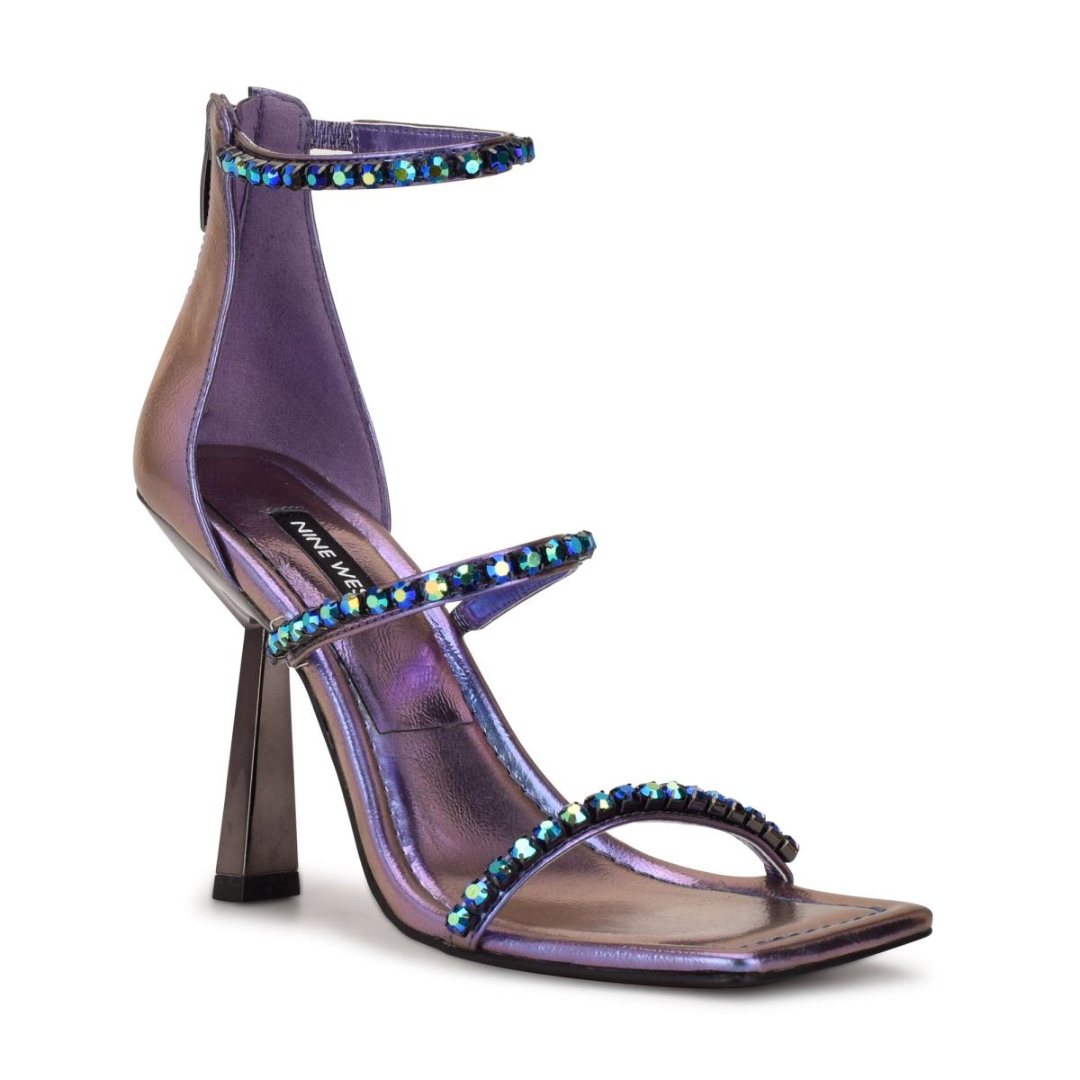 Dress Sandals Nine West Vavoom Rhinestone Strappy Mujer Rosas | 6930KLNWB