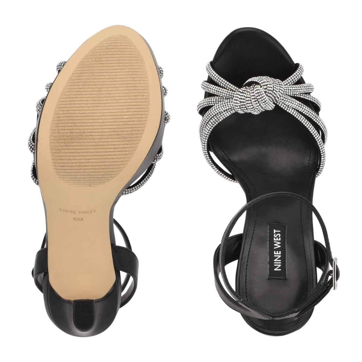 Dress Sandals Nine West Wowzz Platform Mujer Negras | 0382VKQWN