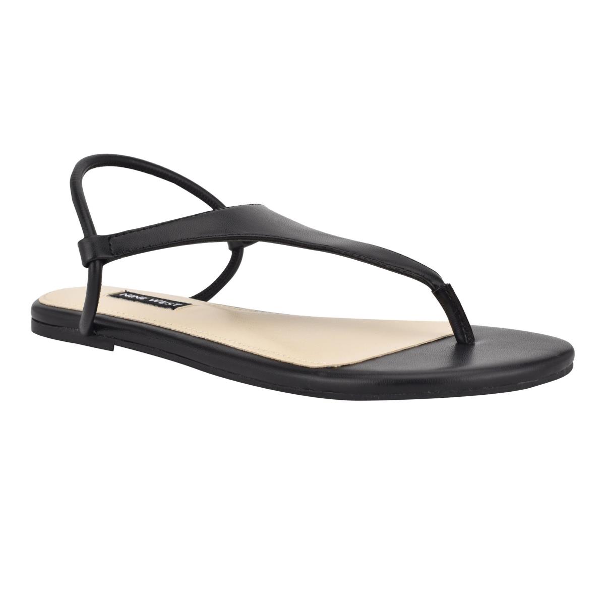 Flat Sandals Nine West Braydin Stretch Mujer Negras | 4257KRDJZ