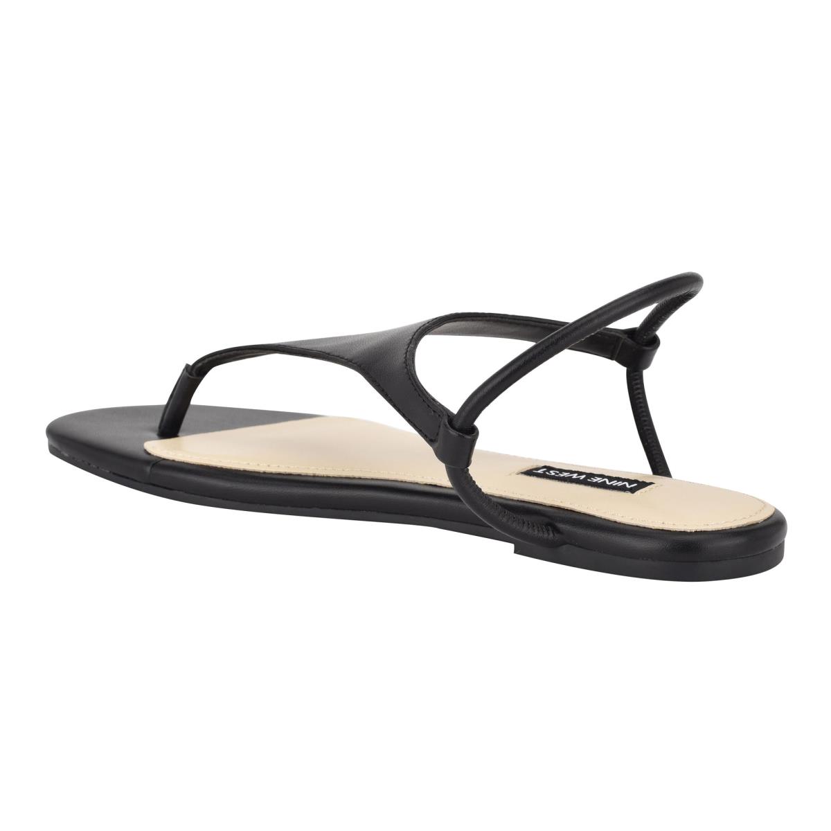 Flat Sandals Nine West Braydin Stretch Mujer Negras | 4257KRDJZ