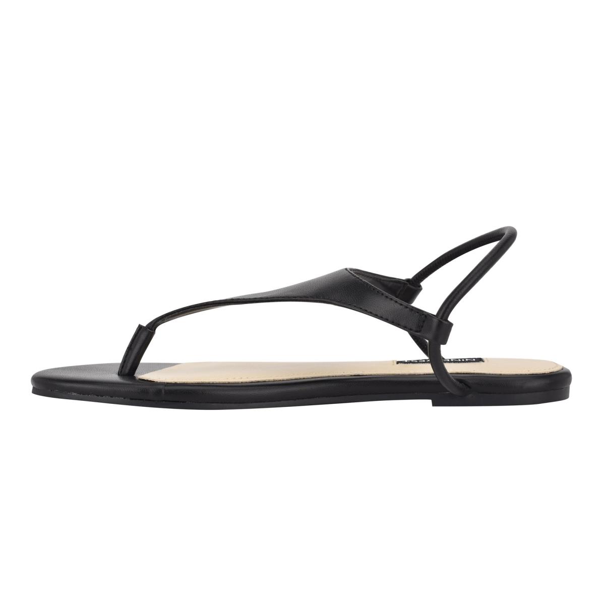 Flat Sandals Nine West Braydin Stretch Mujer Negras | 4257KRDJZ