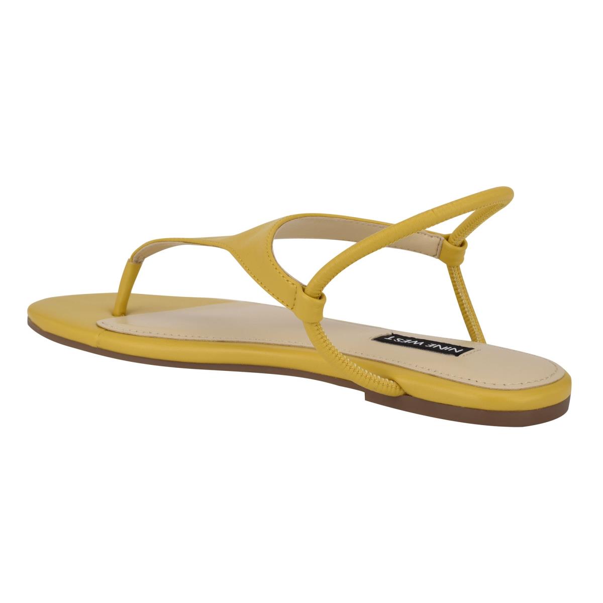 Flat Sandals Nine West Braydin Stretch Mujer Amarillo | 6091UFLWS