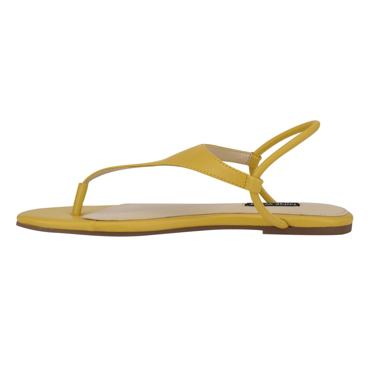 Flat Sandals Nine West Braydin Stretch Mujer Amarillo | 6091UFLWS