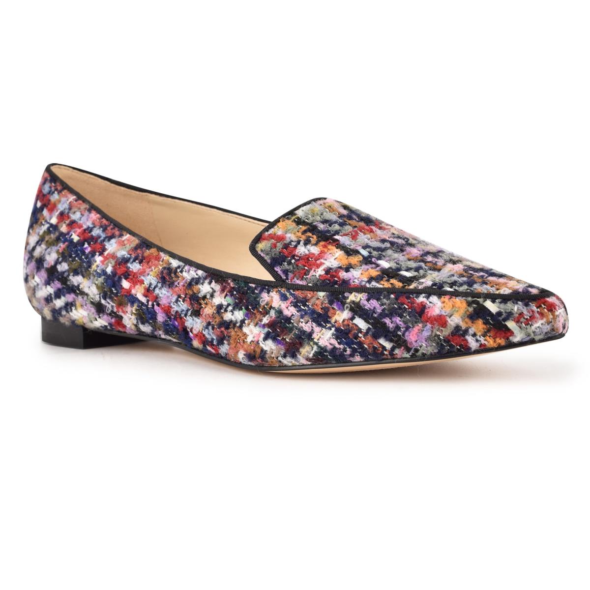 Flats Nine West Abay Smoking Mujer Azules Multicolor | 0671CDNTK