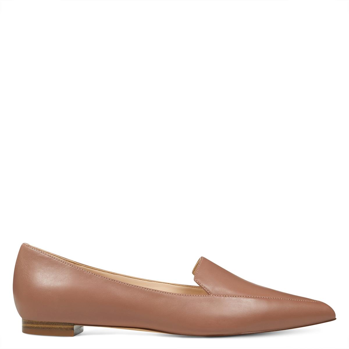 Flats Nine West Abay Smoking Mujer Beige | 2615WZOHU