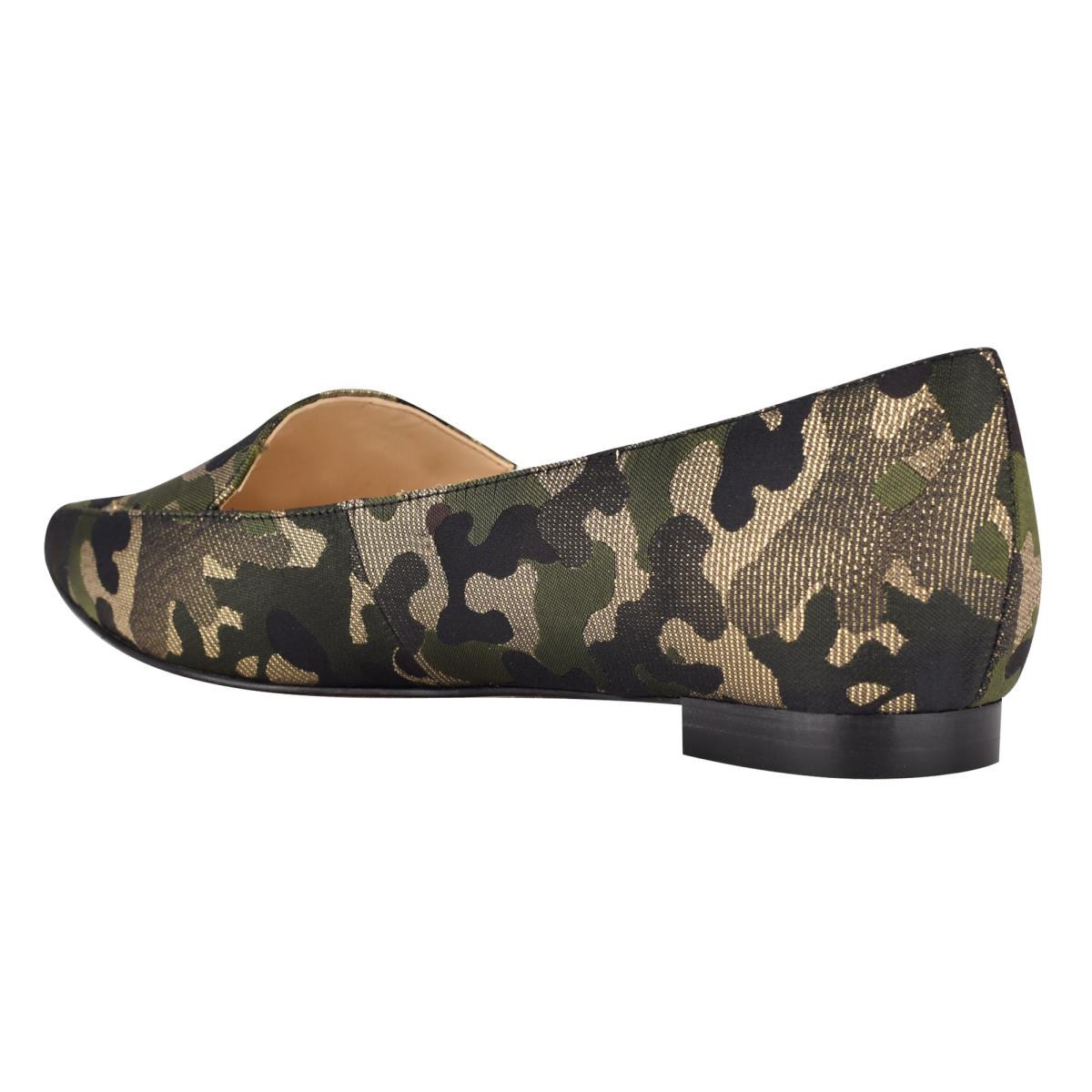 Flats Nine West Abay Smoking Mujer Camuflaje | 2489IYAET