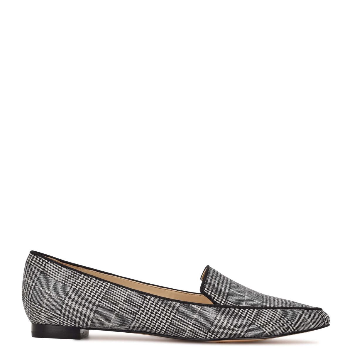 Flats Nine West Abay Smoking Mujer Gris | 6174ZISDQ