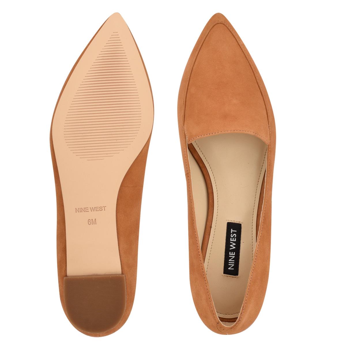 Flats Nine West Abay Smoking Mujer Moutarde | 3829ZGMVK