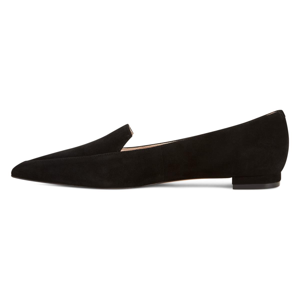 Flats Nine West Abay Smoking Mujer Negras | 0642TMRAN