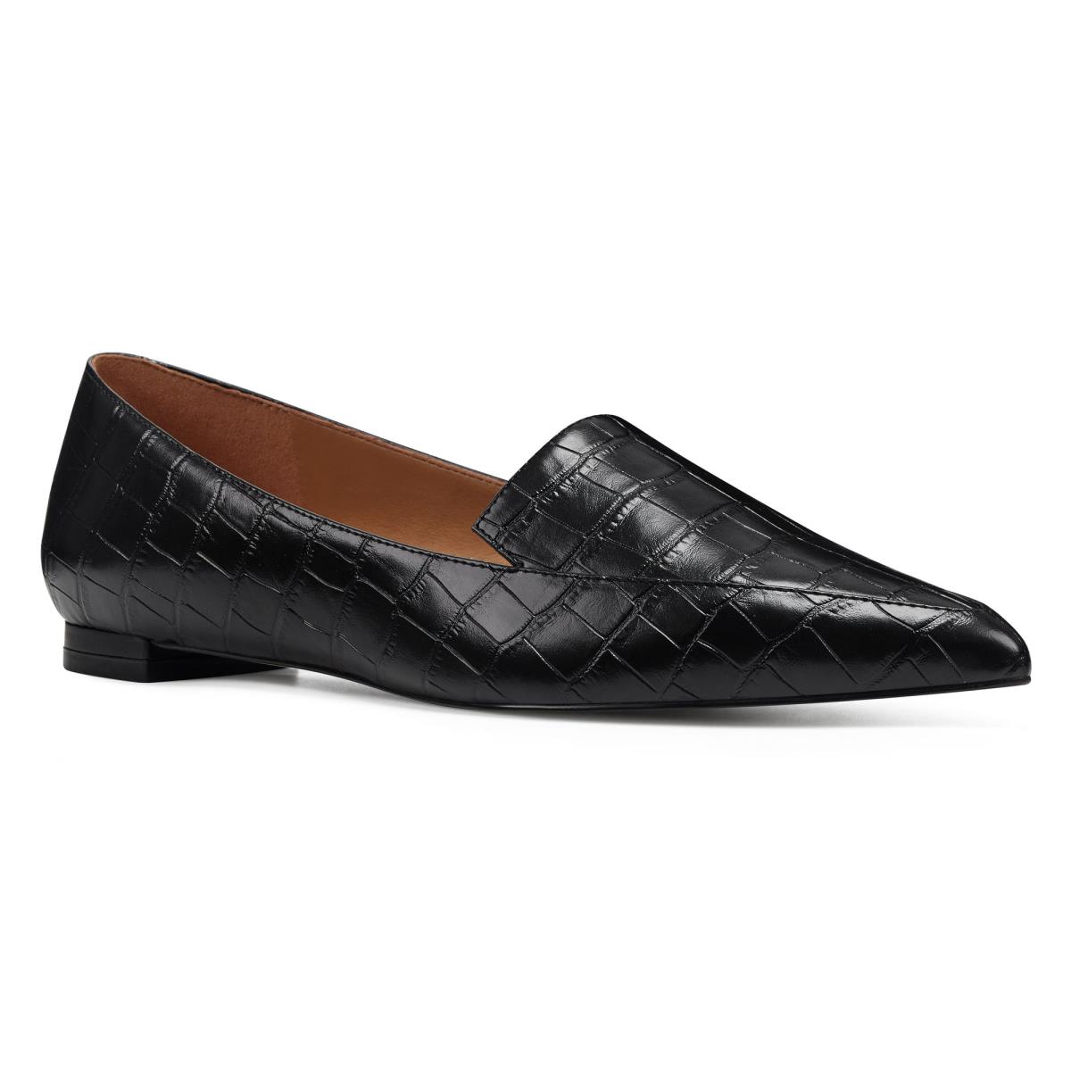 Flats Nine West Abay Smoking Mujer Negras | 4803IYZND