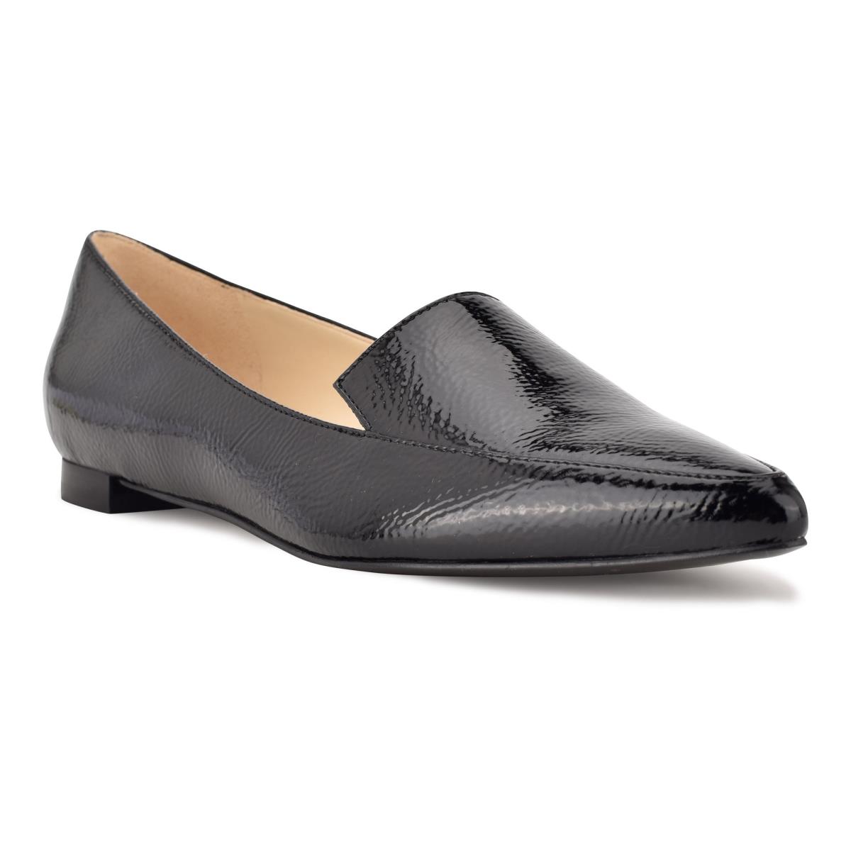 Flats Nine West Abay Smoking Mujer Negras | 8214YMQFH