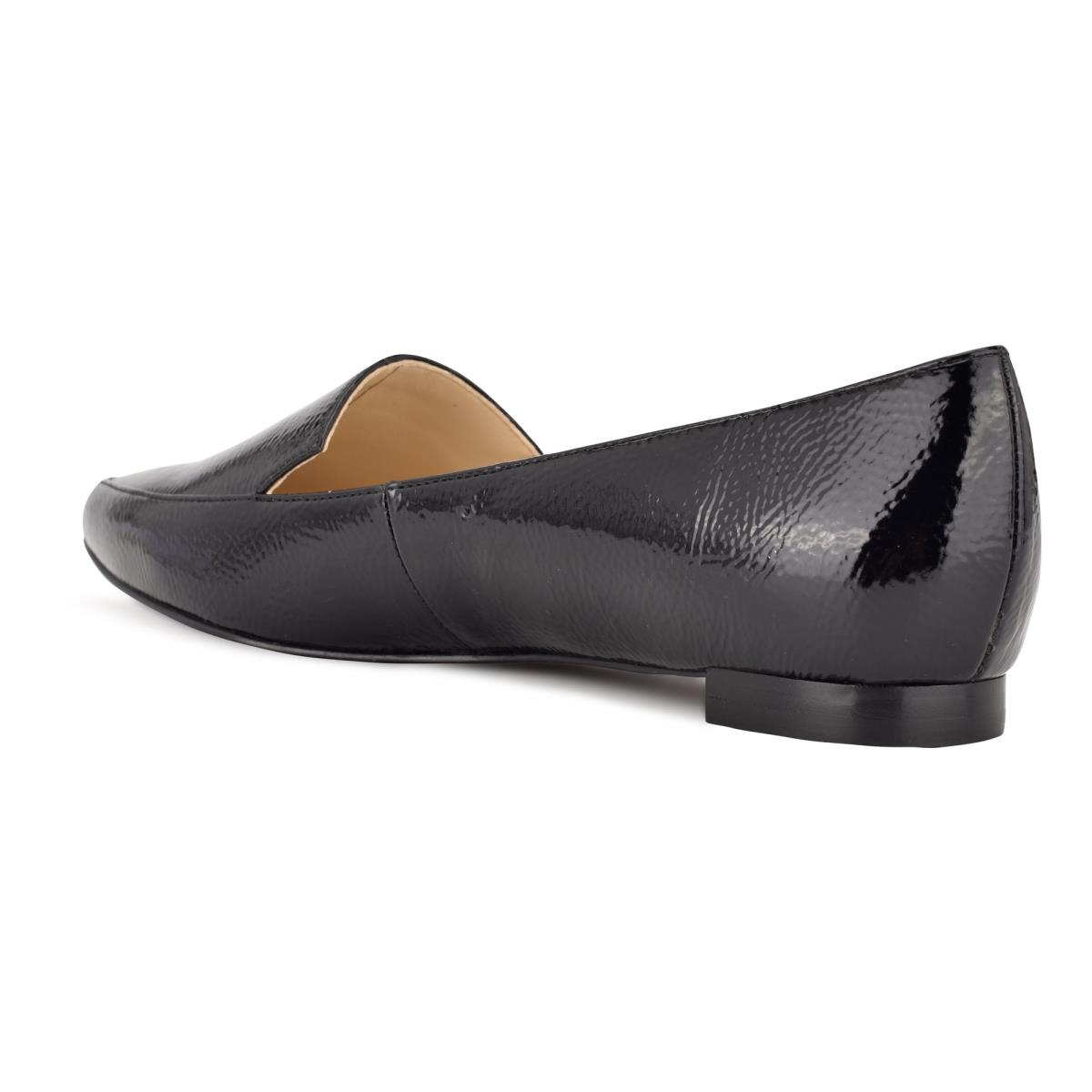 Flats Nine West Abay Smoking Mujer Negras | 8214YMQFH