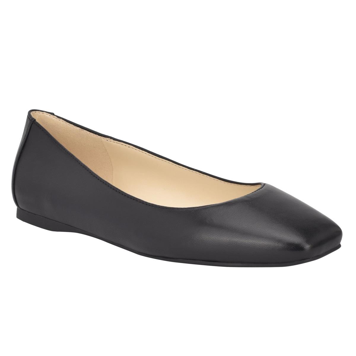 Flats Nine West Alena Square-Toe Mujer Negras | 3049YOENW