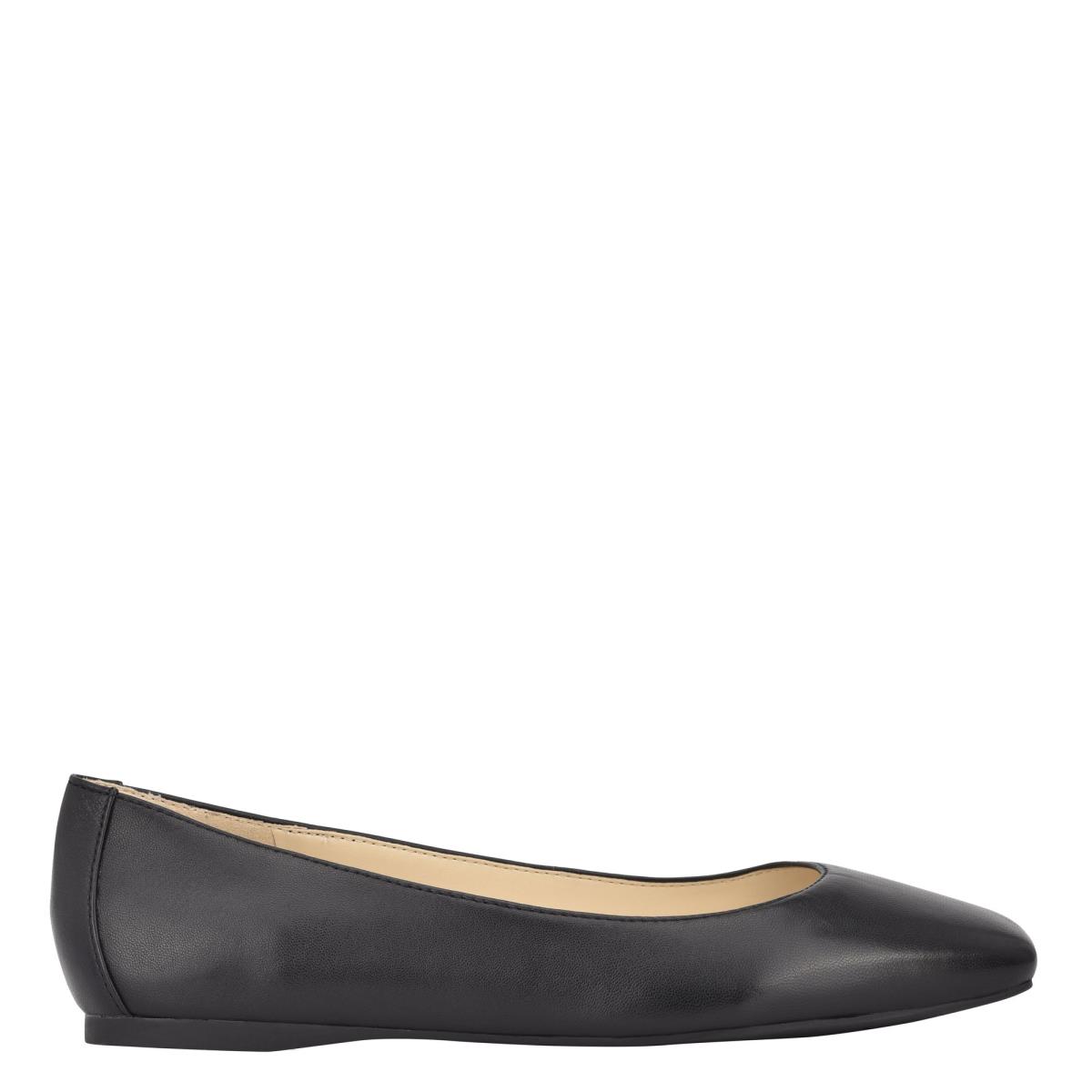 Flats Nine West Alena Square-Toe Mujer Negras | 3049YOENW