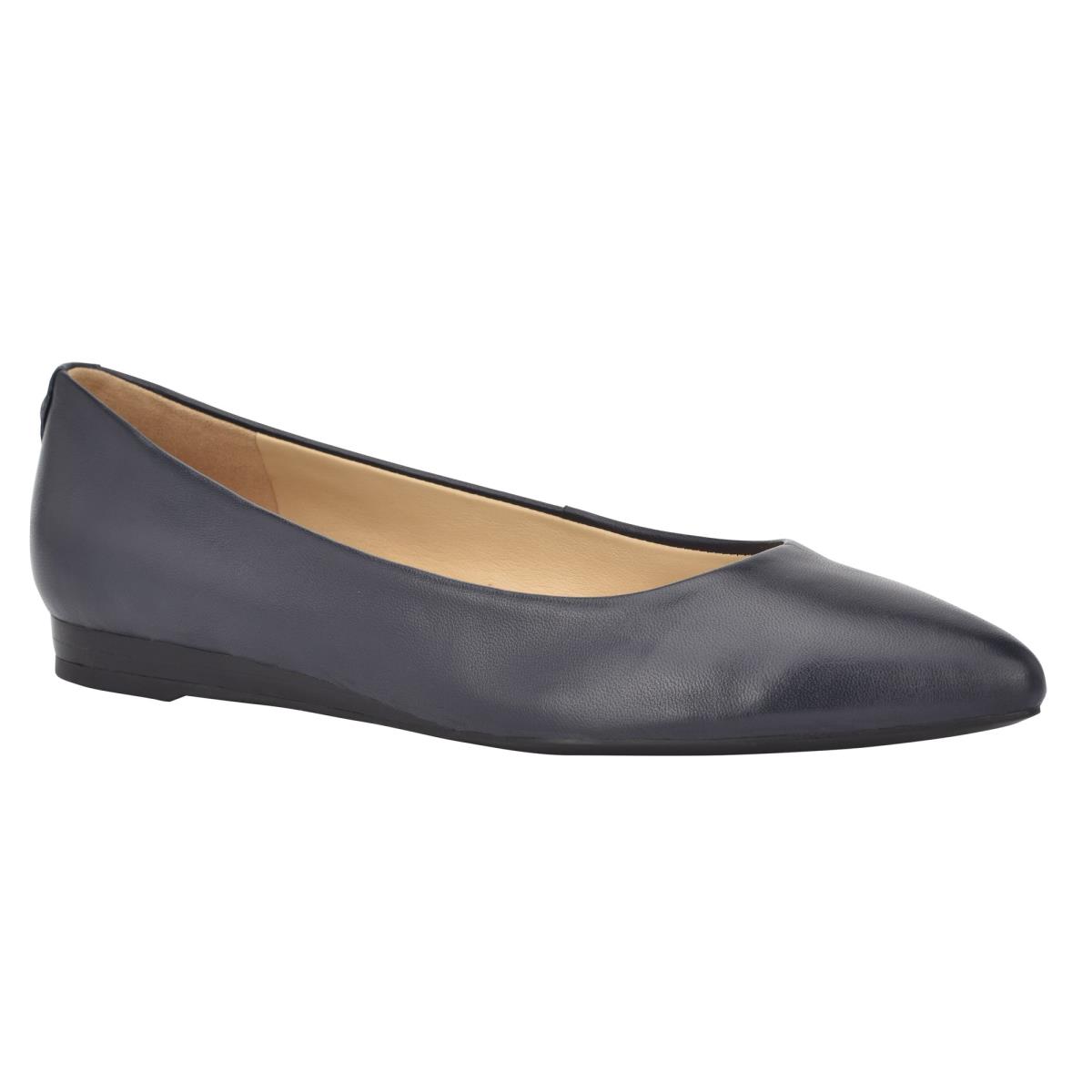 Flats Nine West Ferdi 9x9 Pointy Toe Mujer Azul Marino | 5613EXSZN