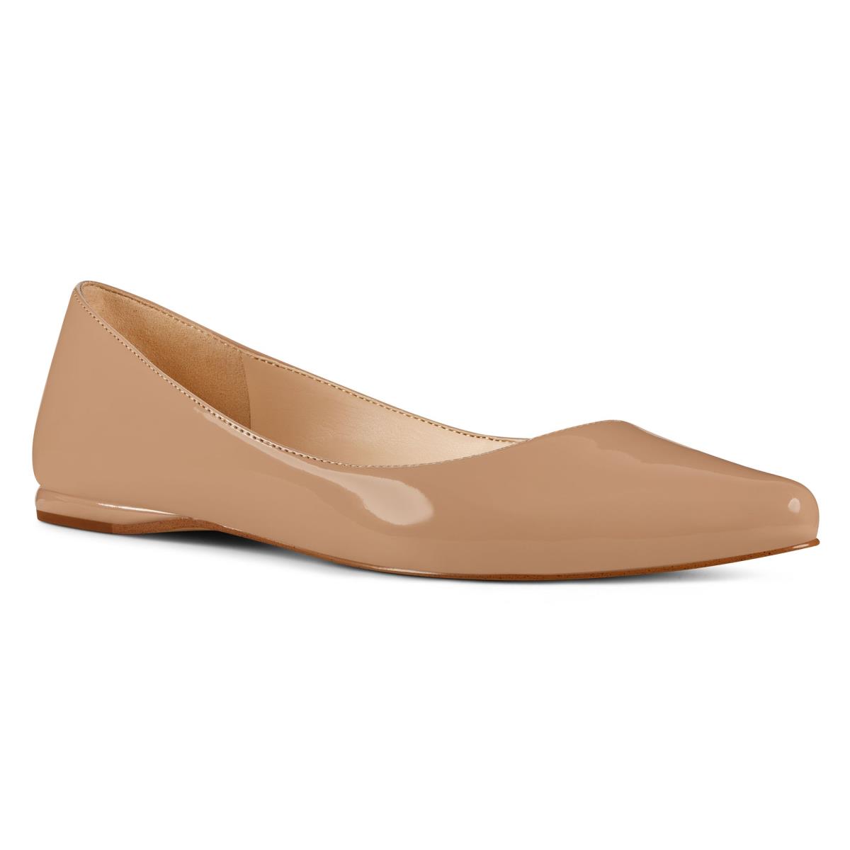 Flats Nine West Speakup Almond Toe Mujer Gris Marrones | 5082MTDER