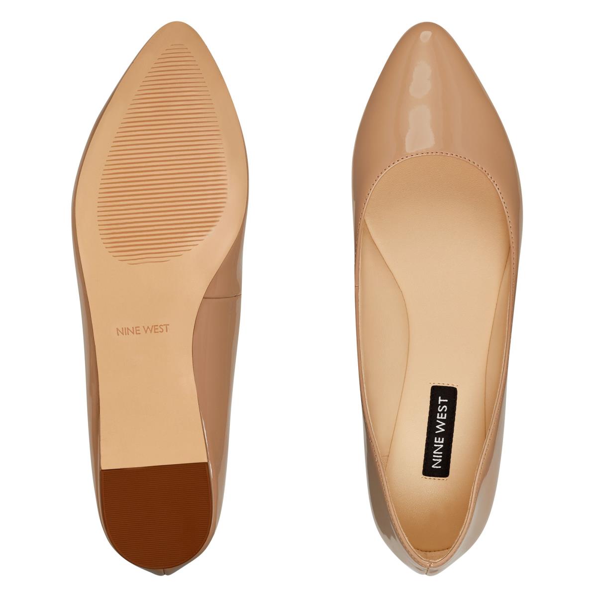 Flats Nine West Speakup Almond Toe Mujer Gris Marrones | 5082MTDER