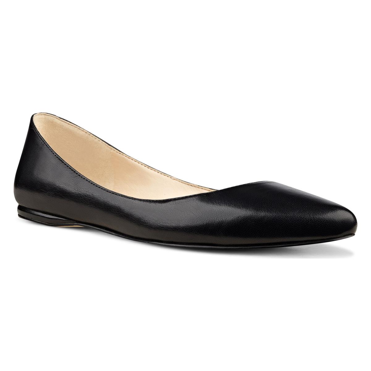 Flats Nine West Speakup Almond Toe Mujer Negras | 5260BIMLS