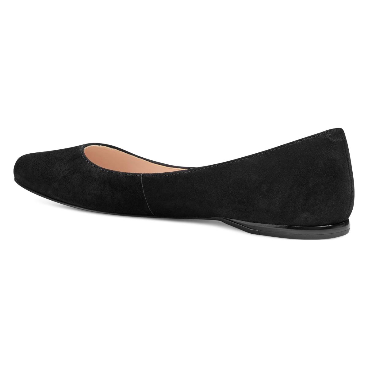 Flats Nine West Speakup Almond Toe Mujer Negras | 6532OHLIC