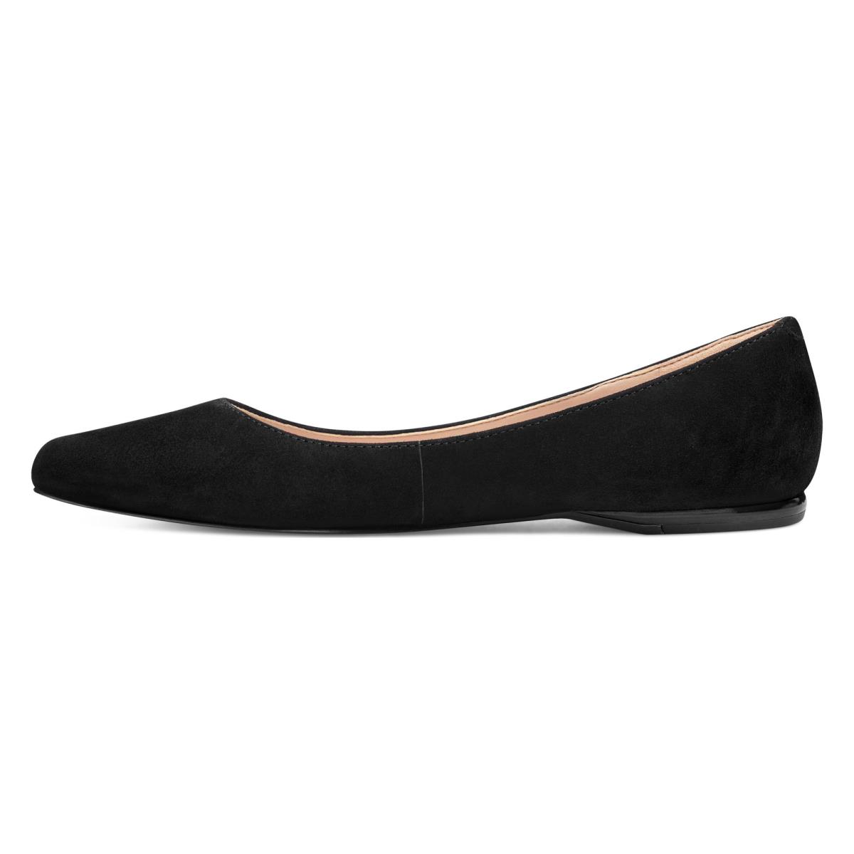 Flats Nine West Speakup Almond Toe Mujer Negras | 6532OHLIC