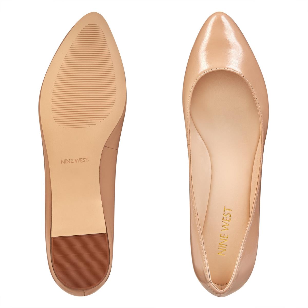 Flats Nine West Speakup Almond Toe Mujer Beige | 7605ARKOB