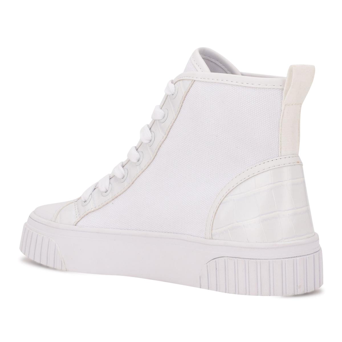 High Top Sneakers Nine West Dyiane Mujer Blancas | 7069XSPKB