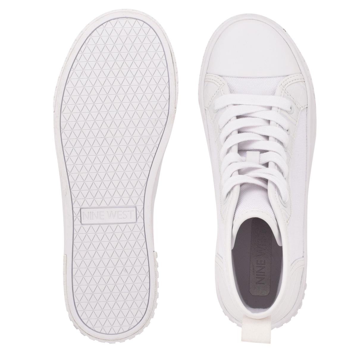 High Top Sneakers Nine West Dyiane Mujer Blancas | 7069XSPKB