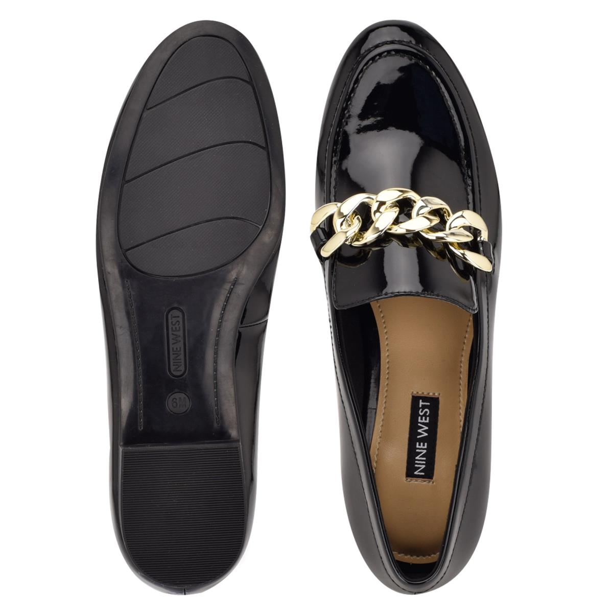 Loafers Nine West Chain Slip-On Mujer Negras | 0384GMFLX