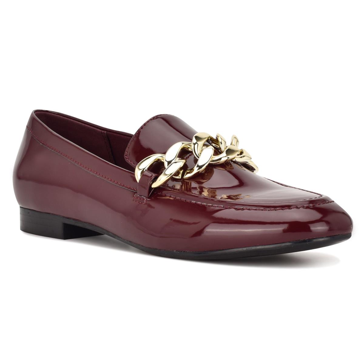 Loafers Nine West Chain Slip-On Mujer Rojas | 8014QXPRT