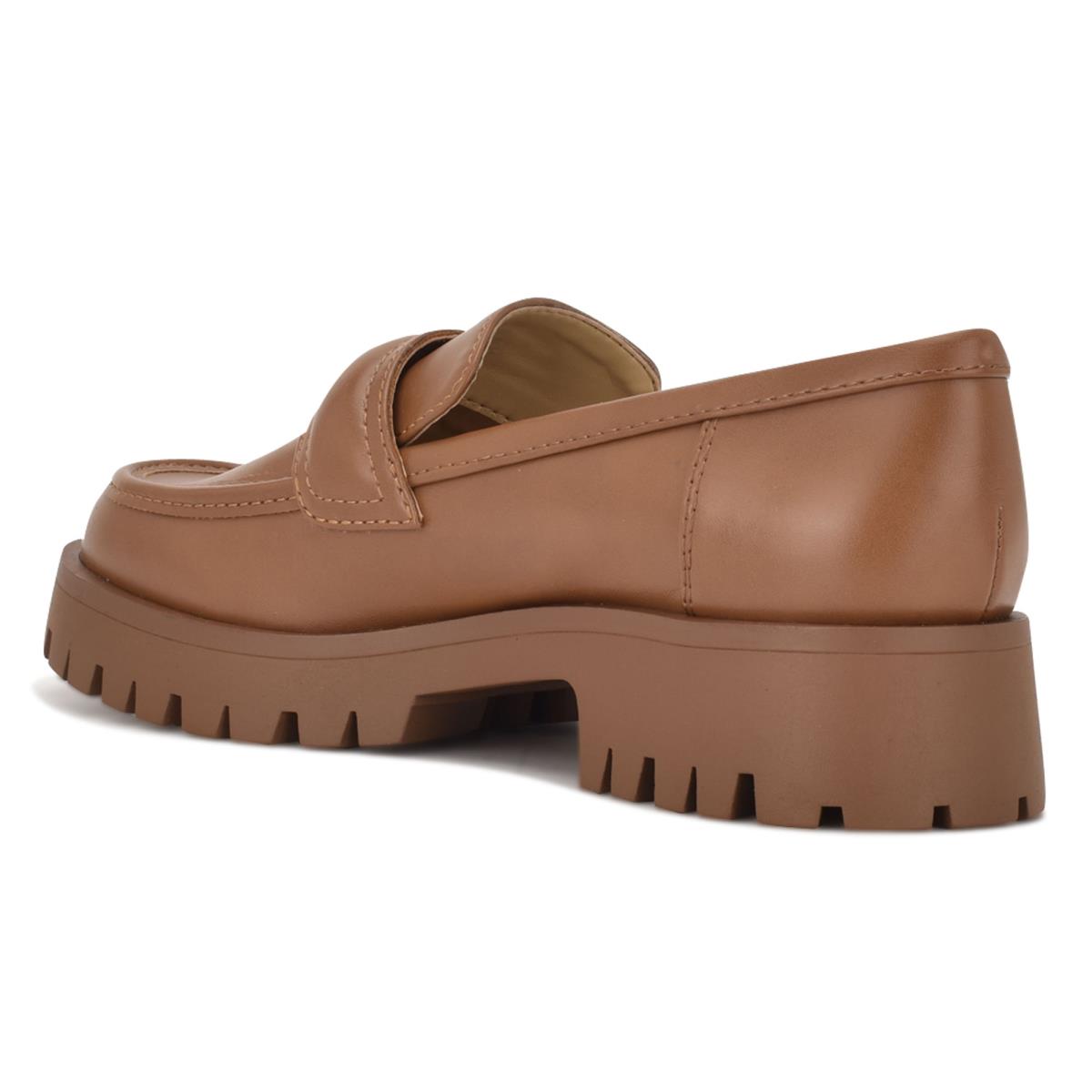 Loafers Nine West Garren Lug Sole Mujer Marrones | 7839TOHQF