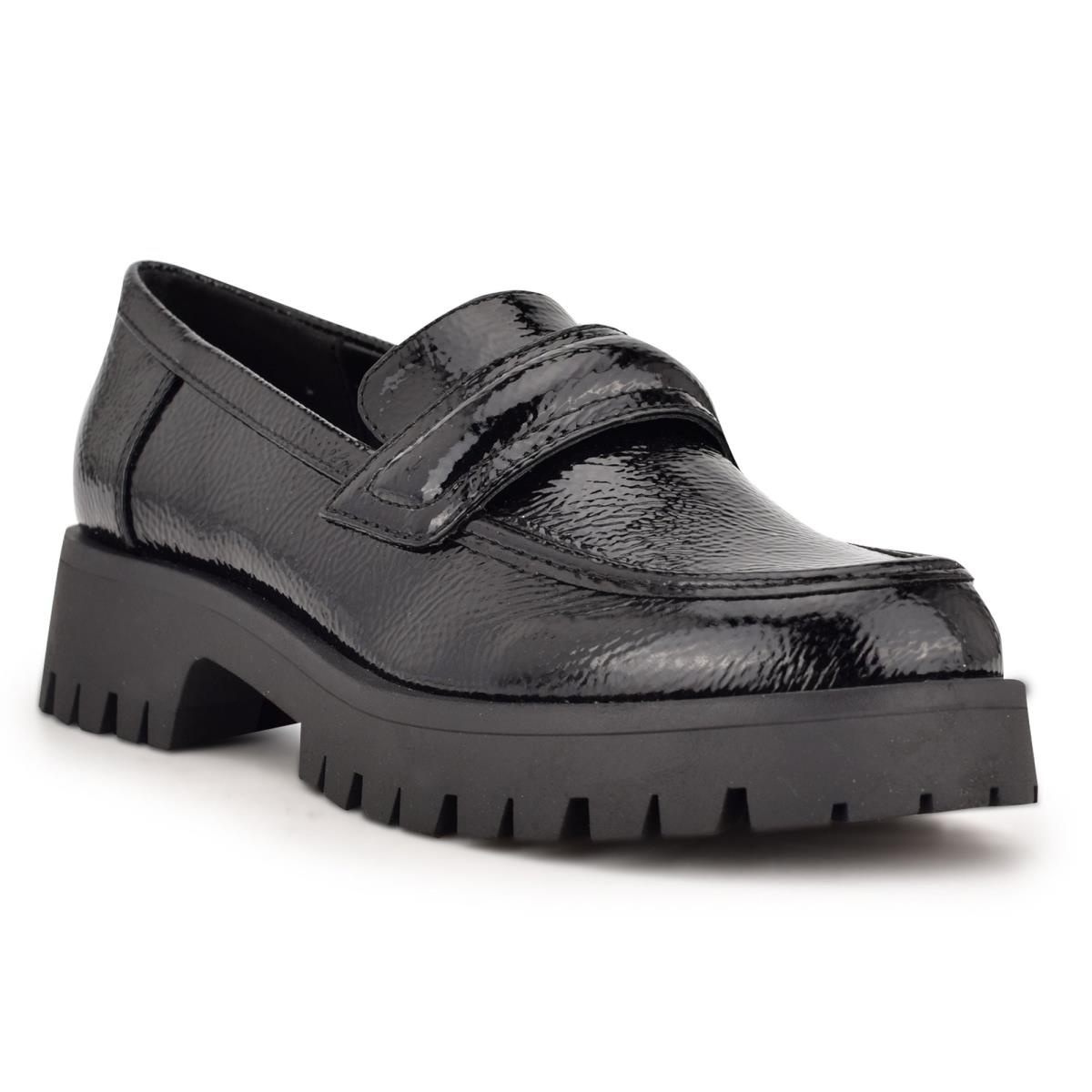 Loafers Nine West Garren Lug Sole Mujer Negras | 9872JXAVS