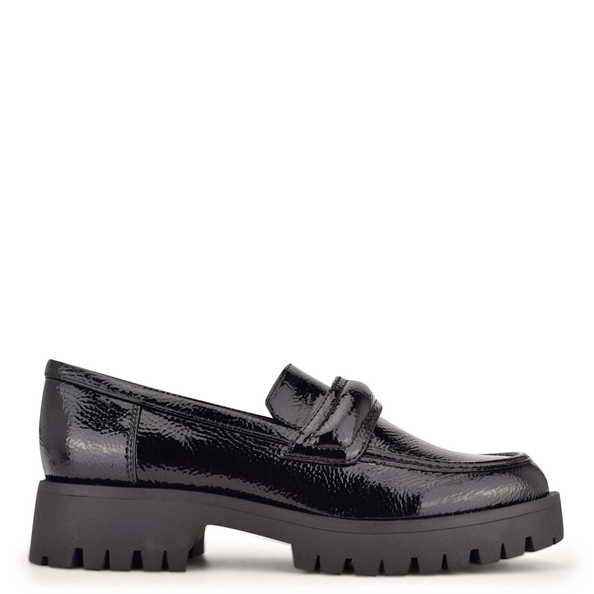 Loafers Nine West Garren Lug Sole Mujer Negras | 9872JXAVS