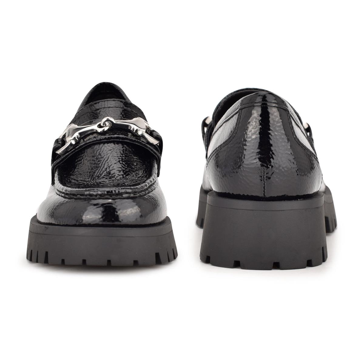 Loafers Nine West Gonehme Lug Sole Mujer Negras | 7816WFRTX