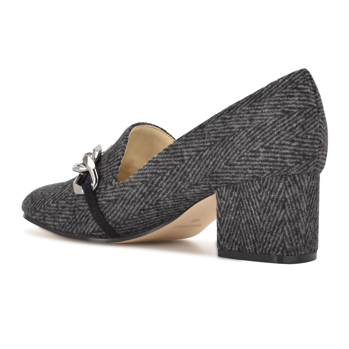 Loafers Nine West Remal Heeled Mujer Gris | 6094CEALX