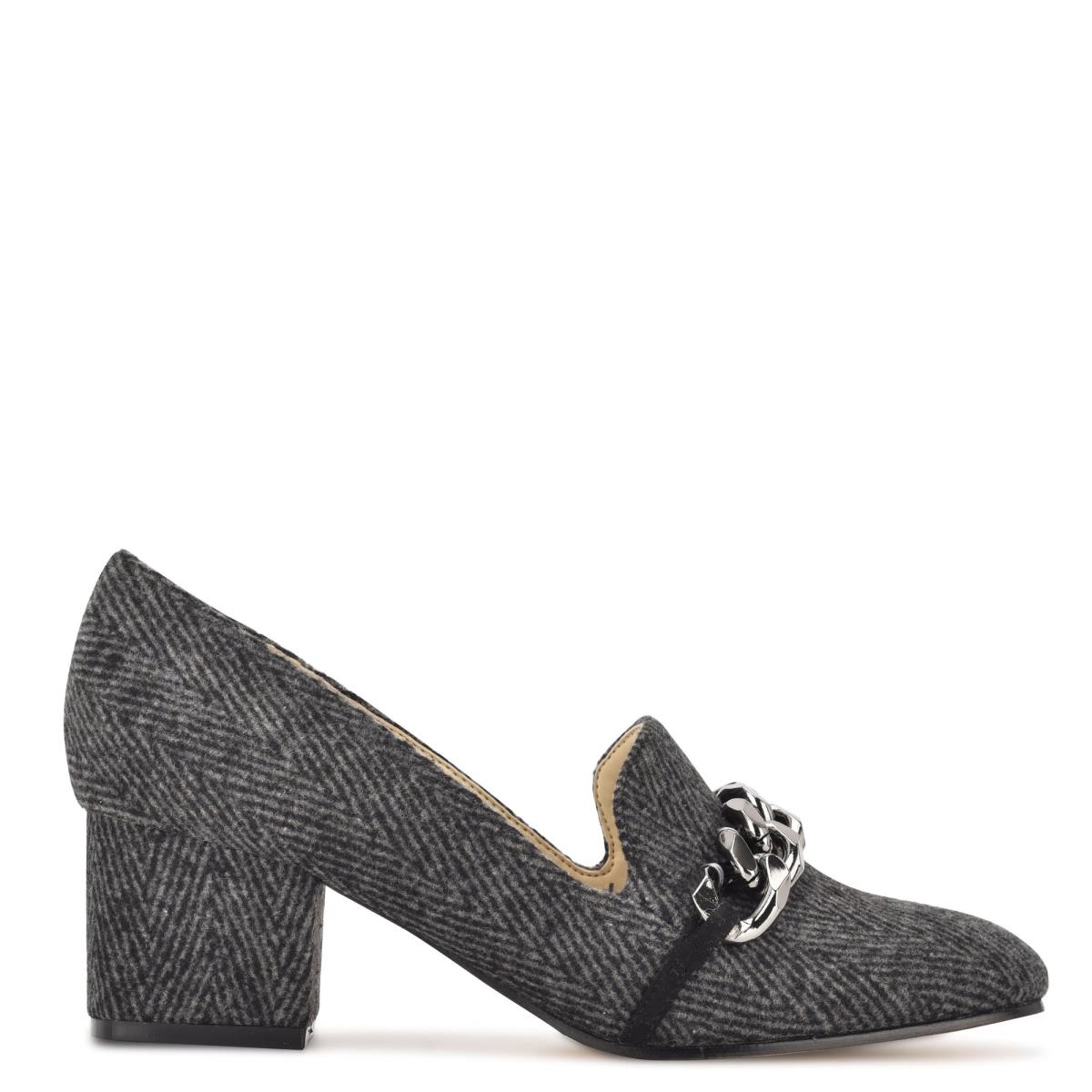 Loafers Nine West Remal Heeled Mujer Gris | 6094CEALX