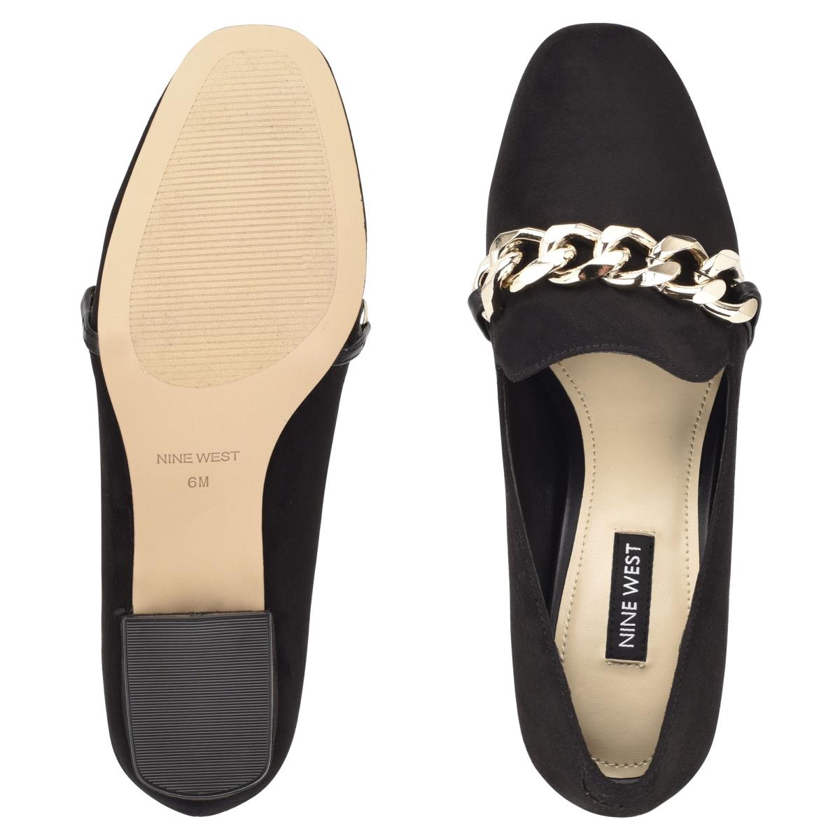 Loafers Nine West Remal Heeled Mujer Negras Negras | 8176YDTBK