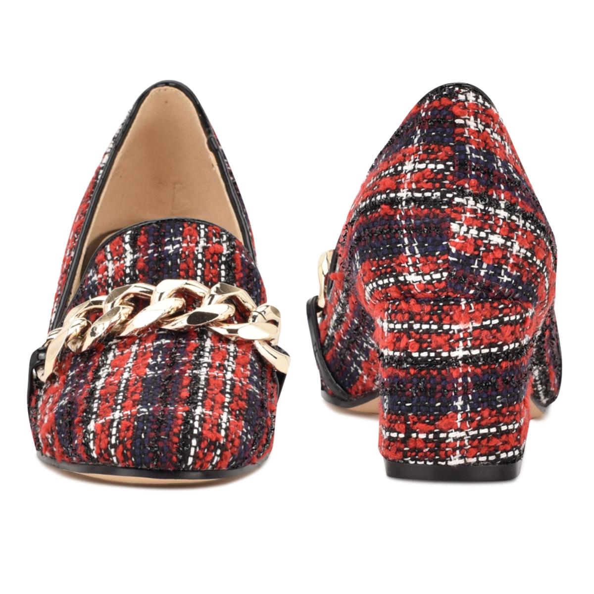 Loafers Nine West Remal Heeled Mujer Rojas | 1503THSEP