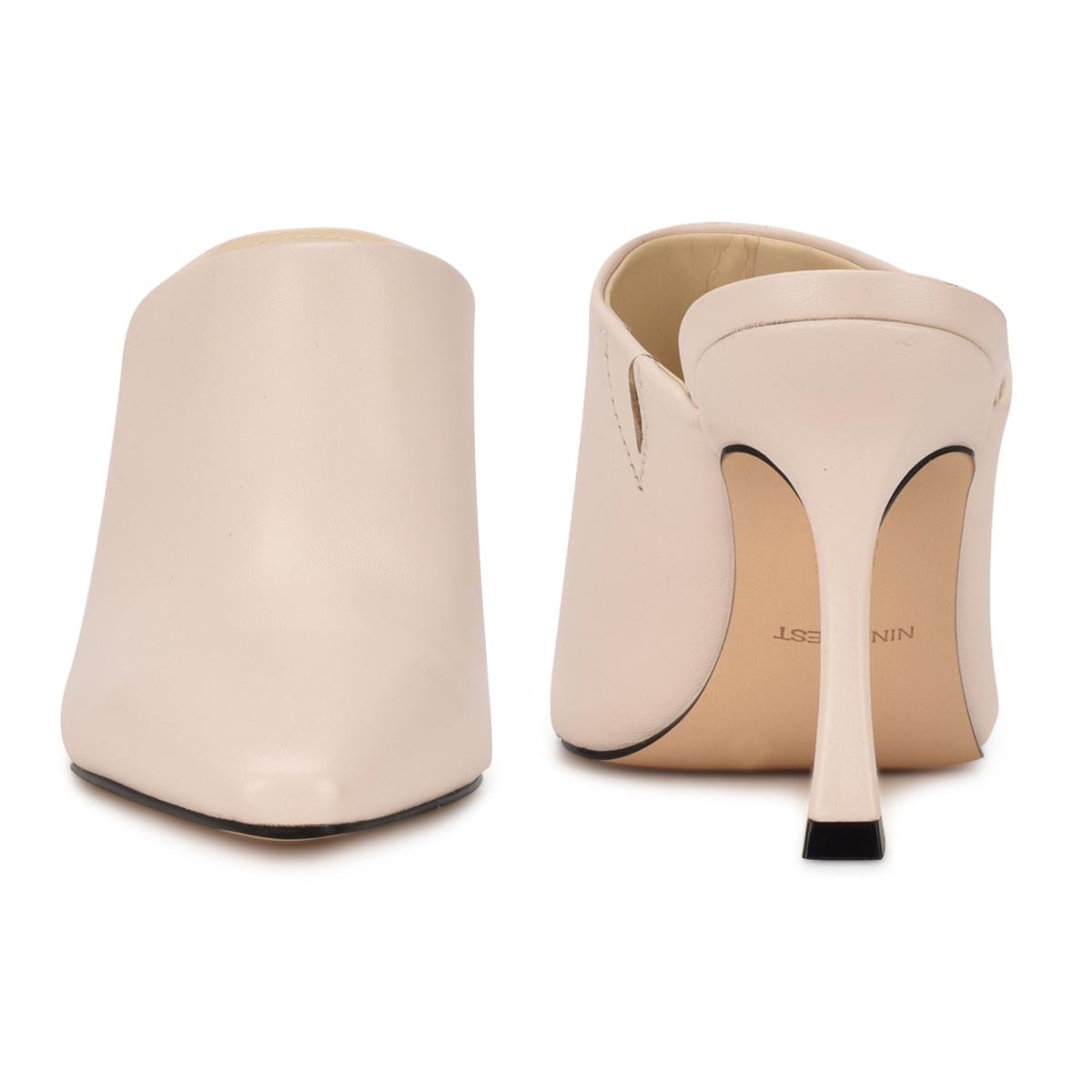 Mulas Nine West Ciao Heel Mujer Creme | 0295ADMJL