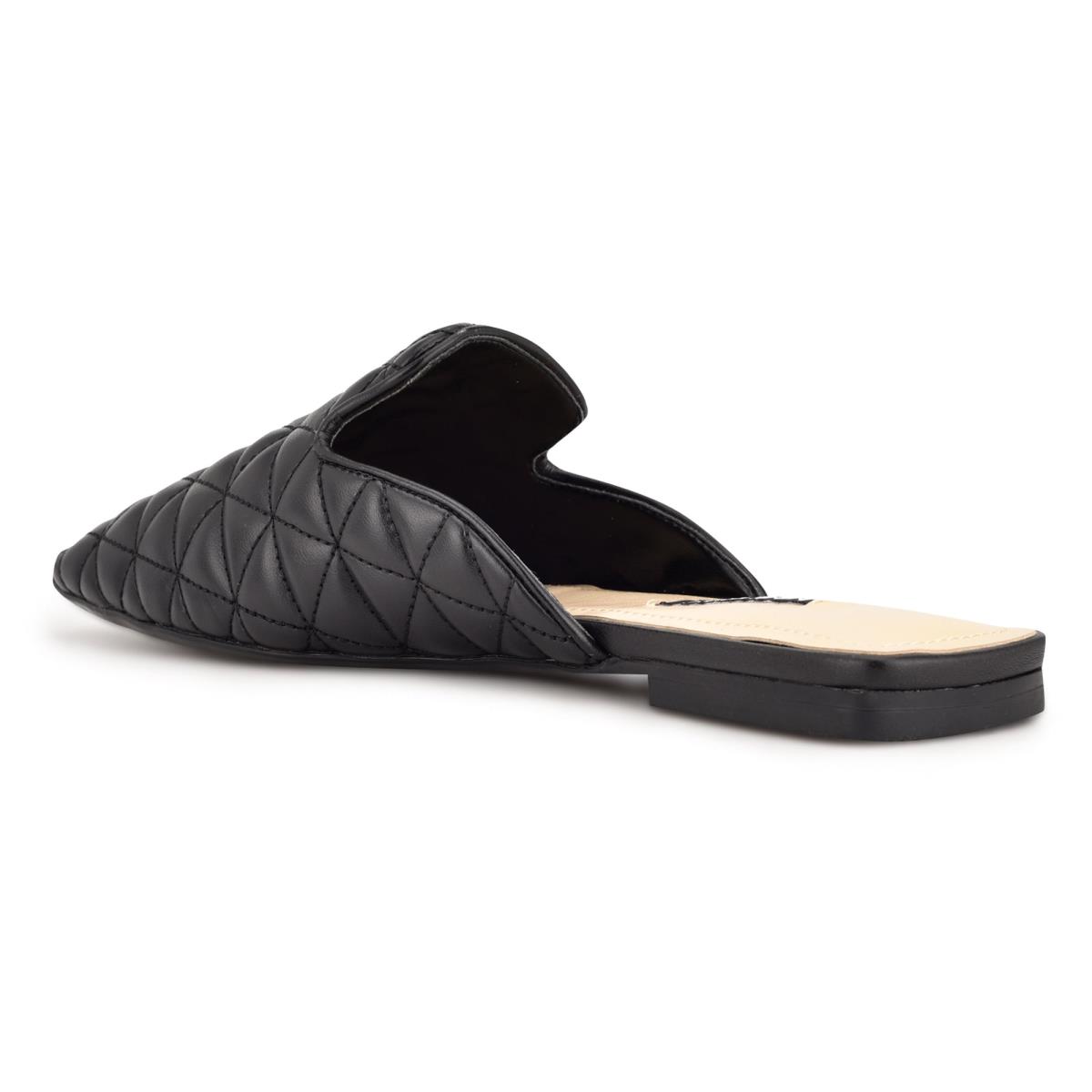 Mulas Nine West Diamond Flat Mujer Negras | 0243LSYBX