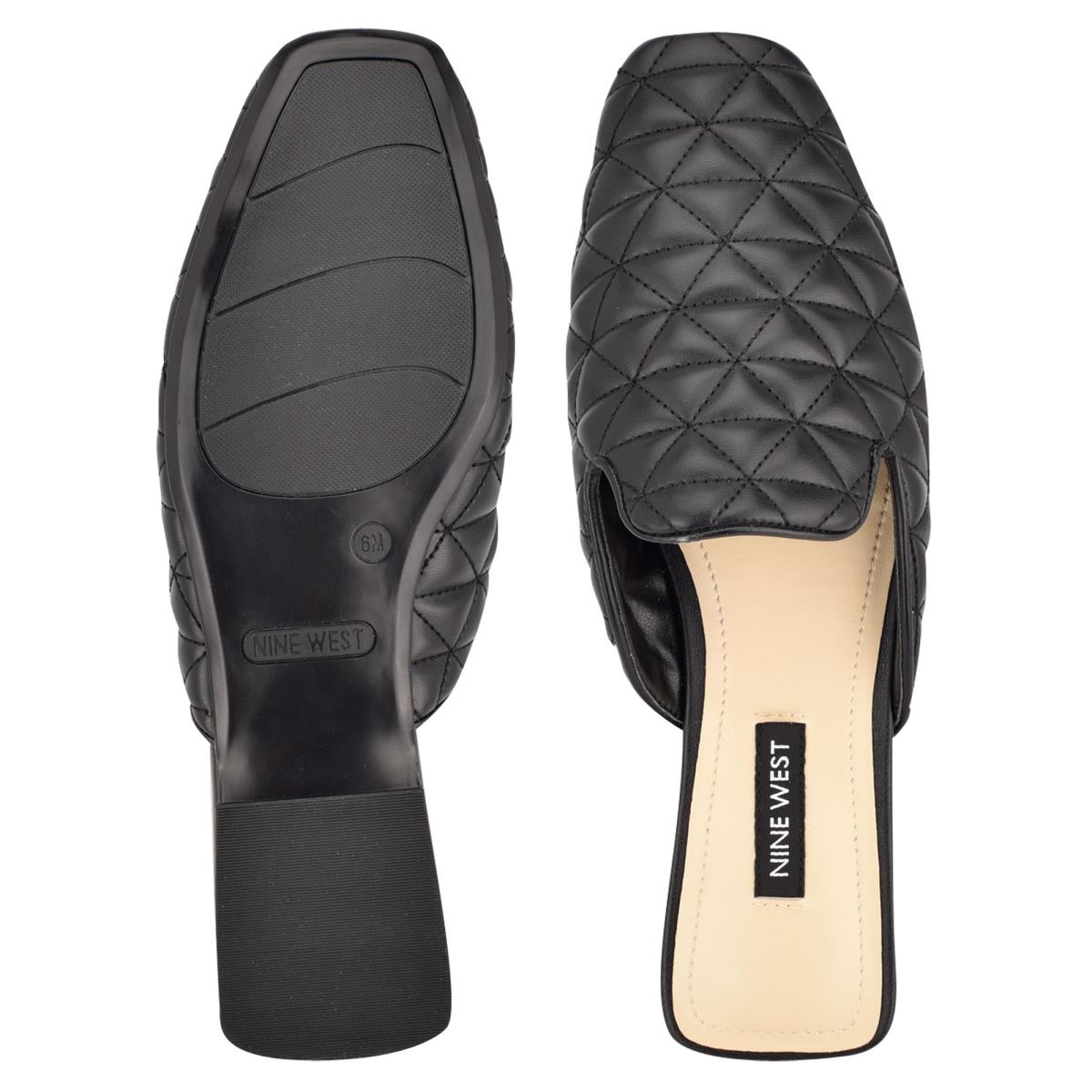 Mulas Nine West Diamond Flat Mujer Negras | 0243LSYBX