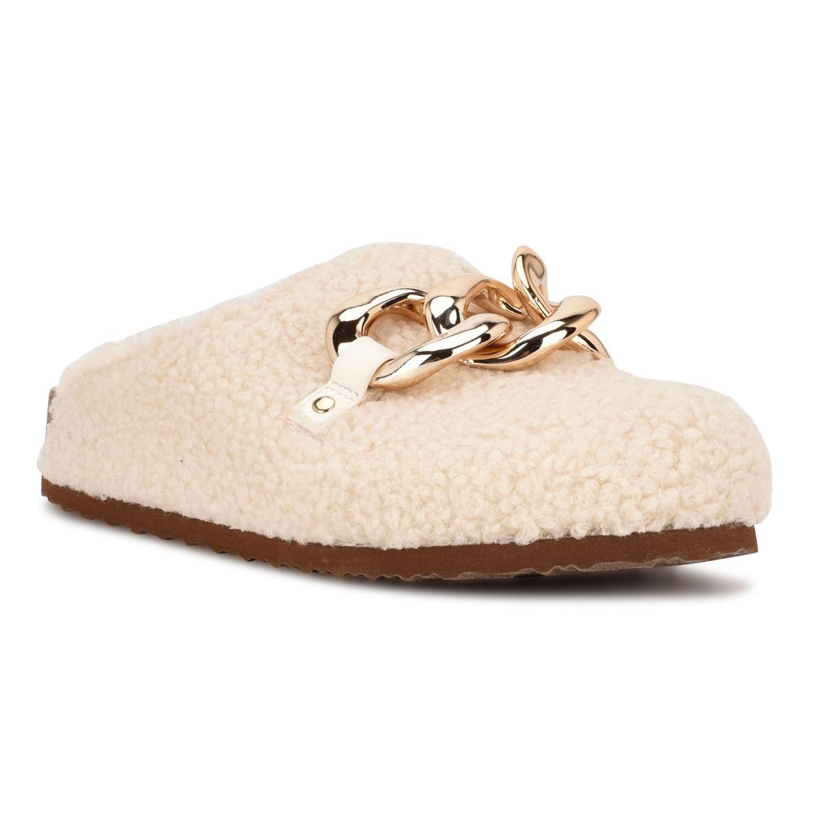 Mulas Nine West Everyth Cozy Mujer Creme | 6584XICAQ