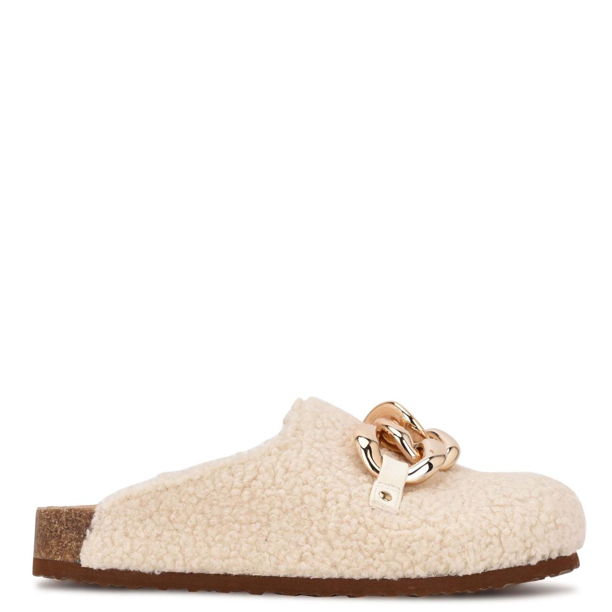 Mulas Nine West Everyth Cozy Mujer Creme | 6584XICAQ